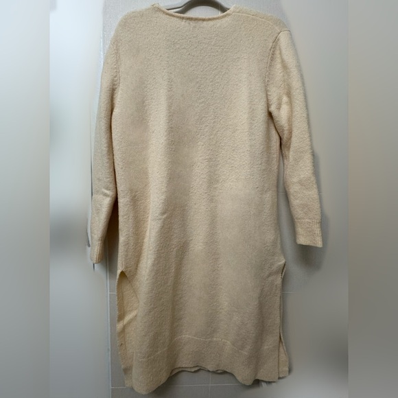 White wool long cardigan 68% wool - Picture 4 of 4